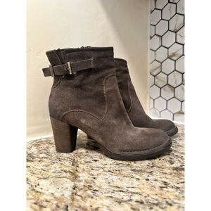 Alberto Fermani Brown Leather Zip Up Booties Size 37 EU or 6.5 Women’s